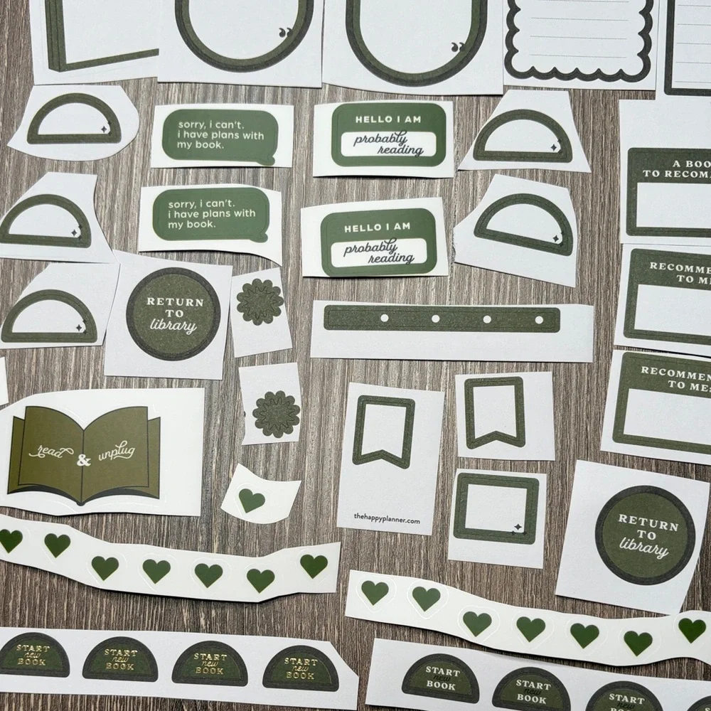 ❤️$2 Green Book Themed Not So Mystery Happy Planner Sticker Set
